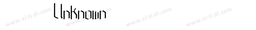 汉仪粗黑 Unknown字体转换